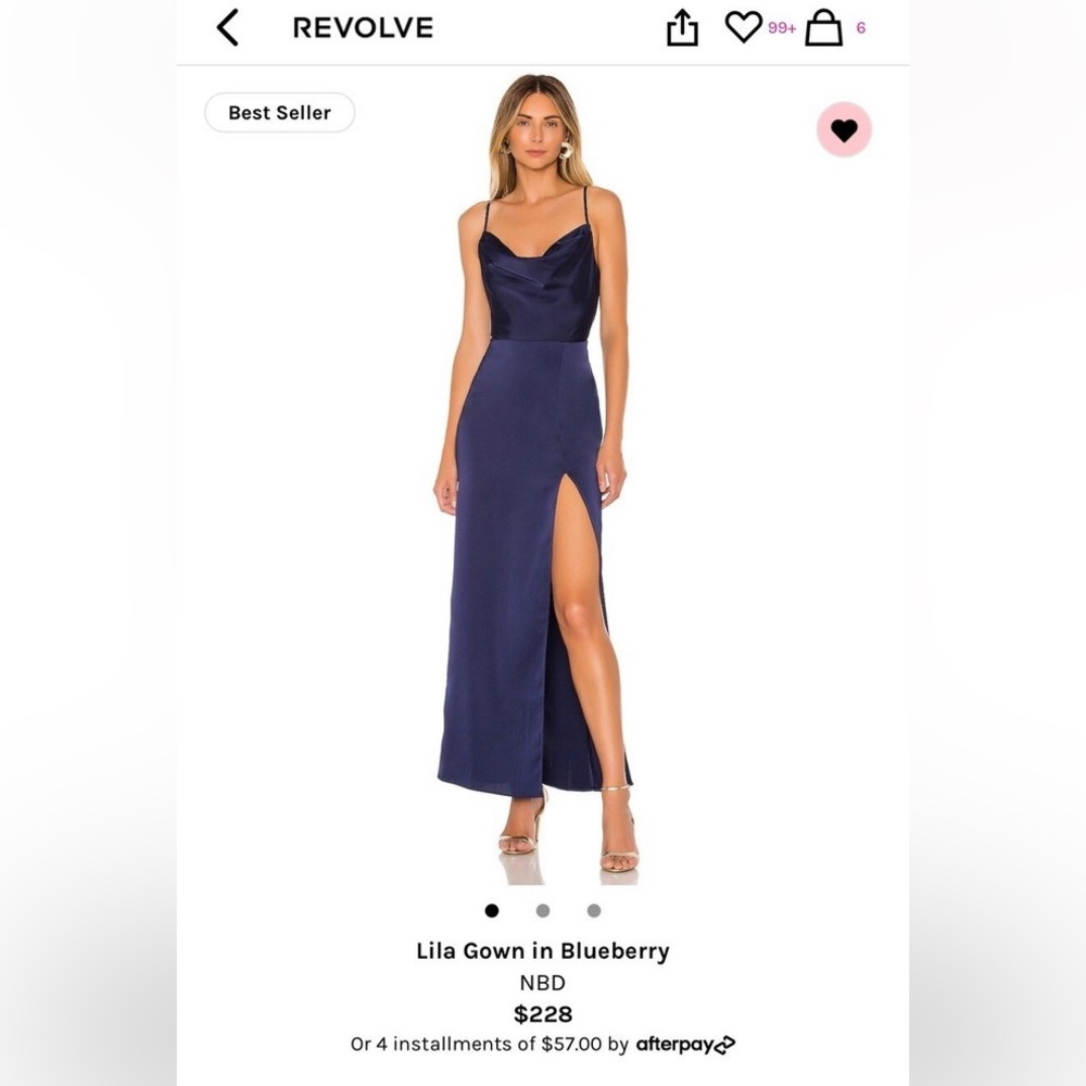 NBD Blueberry Lila Gown